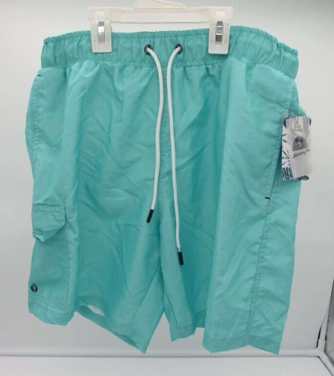 Havana Jim Mens' Volley Cargo Shorts - Large - Sky Blue image 0
