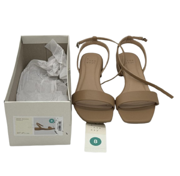 A New Day - Womens Delores Ankle Tan Strap Sandals - (Size 9) image 0