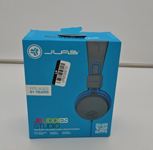 JBuddies Studio Wired Kids Headphones - Blue/Gray image 2