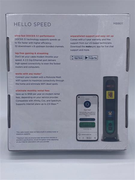 Motorola MB8611 2.5 Gbps Cable Modem image 3