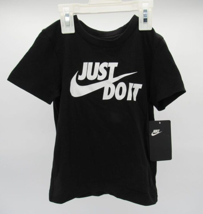 Nike Boys' Just Do It Swoosh T-Shirt - Size 3T - Black image 0