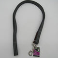 Pet Leash 3/4" x 60" Grey Ticking Web Tab image 0