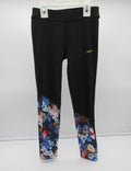 Nike Girls' Leggings - Size 6X - Black w/ Floral Base image 0