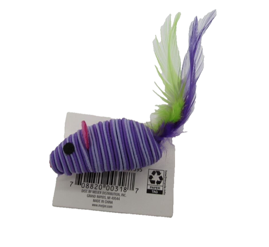 Purple Twined Mouse Cat Toy image 0