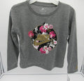 Nike Girls' Floral Long-Sleeve Shirt - Size 6X - Carbon Heather image 0