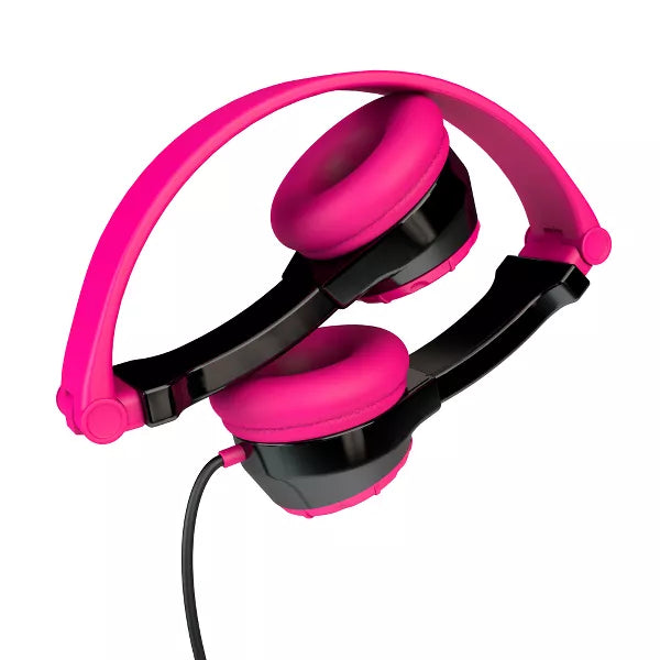 JLab JBuddies Wired Folding Kids Headphones - Pink (JK2-PNKRTL) image 1