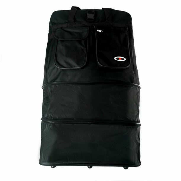 Multi Tiered Collapsible Expandable Wheeled Travel Cargo Duffle Bag image 0