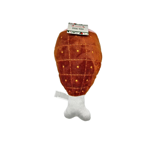 Holiday Plush Roast Ham - Dog Toy image 0