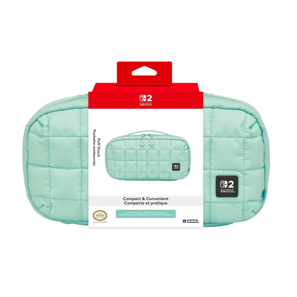Hori Puff Pouch for Nintendo Switch 2 - Cozy Green