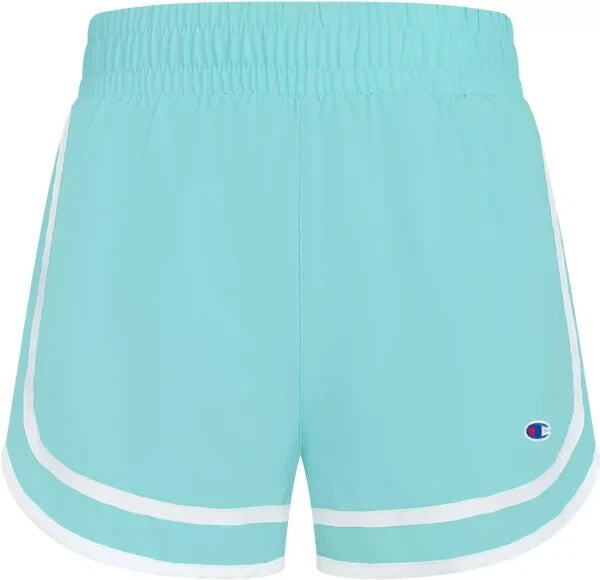 Champion Girls' Small Solid Woven Shorts - Sizzling Mint Green