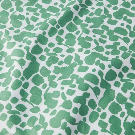 Queen Printed Microfiber 4pc Sheet Set Green Dot - Room Essentials: Polyester