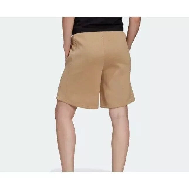Adidas Women's Sportswear Fleece Shorts Small Beige Tone