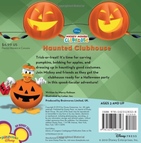 Disney Mickey Mouse Clubhouse "Haunted Clubhouse" Board Book