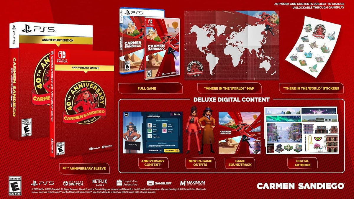 Carmen Sandiego 40th Anniversary Edition - Nintendo Switch