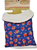 Lake & Trail Floral Pet Sherpa Small (17"-20") - Blue