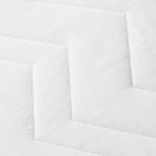 Full Machine Washable Quilted Mattress Pad - Room Essentials™: White, 15" Deep,