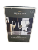 4pk Geneva Crystal 7.7oz Champagne Flutes - Threshold Signature