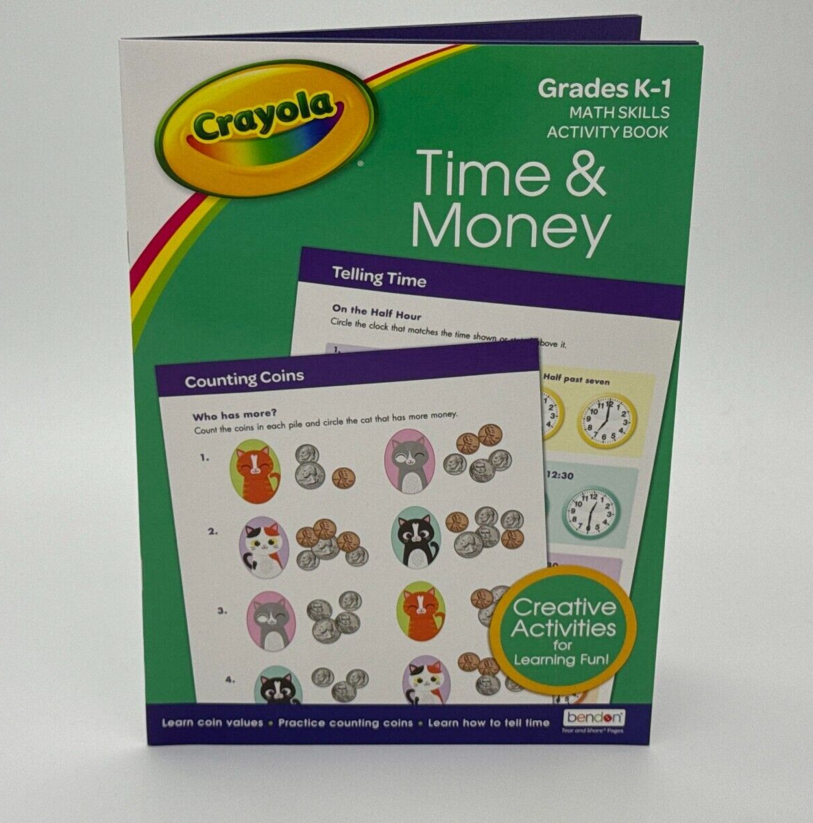 Crayola Time & Money Workbook - Grades K-1