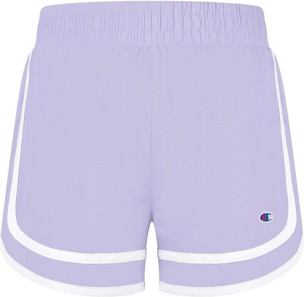Champion Girl's Solid Varsity Woven Shorts Urban Lilac - Large (14)