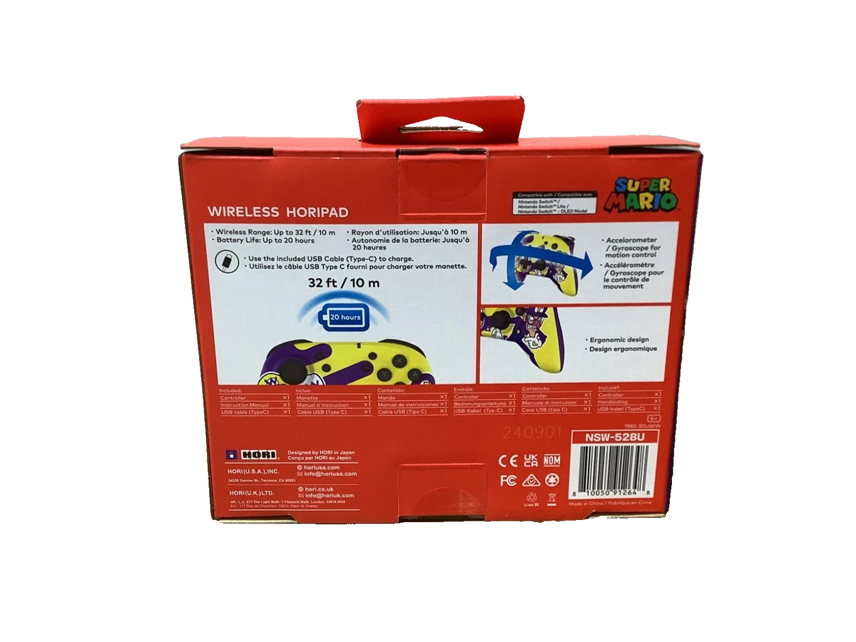 HORI Wireless Controller Wario & Waluigi-Nintendo Switch/Nintendo Switch 2