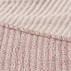 King Reversible Matelasse Swirl Quilt Purple - Threshold: Cotton Jacquard