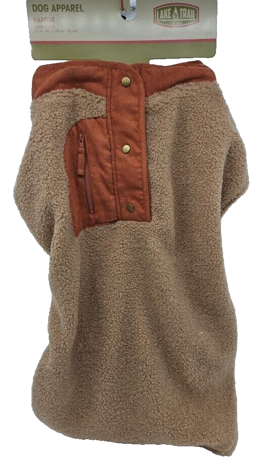 Lake & Trail Wool Pet Sherpa XL (31"-36") - Tan