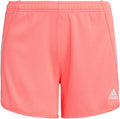 Adidas Girls' 3 Stripe Mesh Short - Acid Red - Size XS