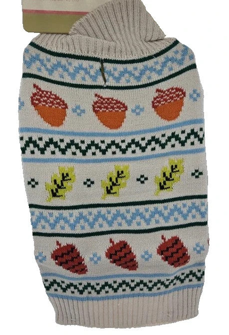 Lake & Trail Dog Sweater - Acorns XL (31-36)