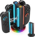 Fosmon 4 in 1 Bi-Directional Magnetic Charging Dock for Switch 2 Joycon