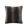 20"x20" Oversize Marselle Faux Fur Square Throw Pillow Brown - Madison Park
