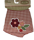 Lake & Trail Dog Bandana Large/XL (18"-24") - Checkered💐