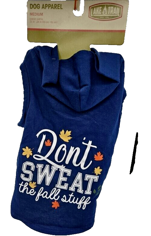 Meijer Fall Dog Hoodie S (17"-20") - Don't Sweat the Fall Stuff! 🍂🍂