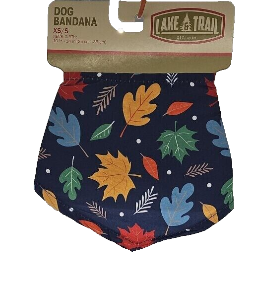 Lake & Trail Dog Bandana XS/S (10"-14") - Blue Fall