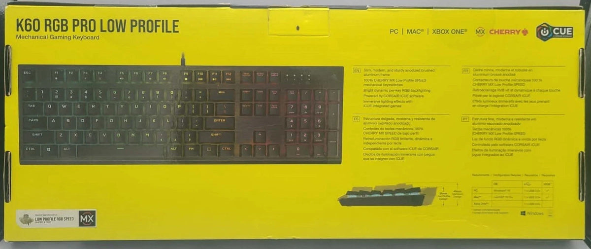 Corsair K60 RGB PRO Gaming Keyboard for PC
