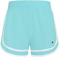 Champion Girl's Solid Woven Shorts - Aruba Blue - Small