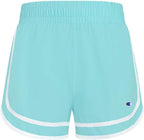 Champion Girl's Solid Woven Shorts - Aruba Blue - Small