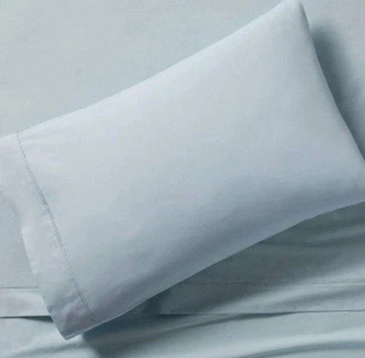 2pc Threshold 400 Thread Count Performance Pillowcases King Sz Light Blue #8260