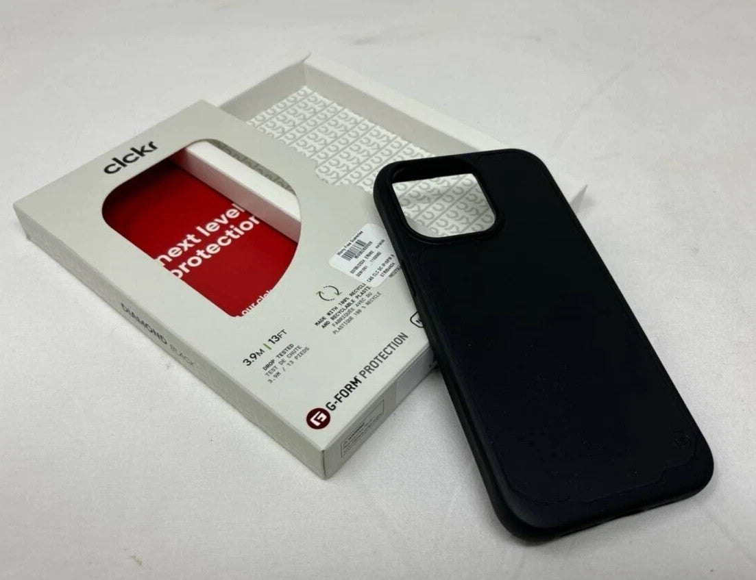 Clckr G-Form Protection Case for Apple iPhone 15 Pro - Diamond Black