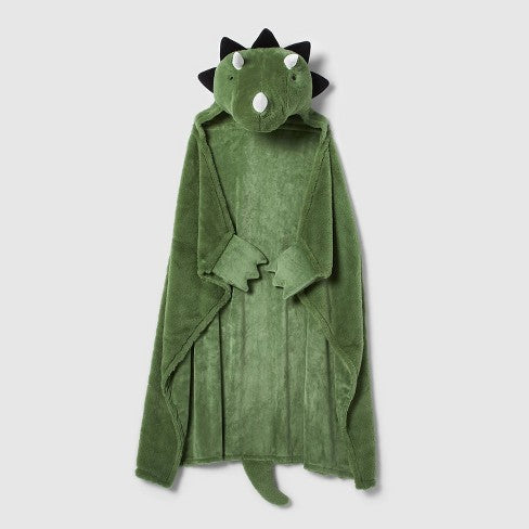 Dinosaur Sensory Friendly Hooded Blanket image 0