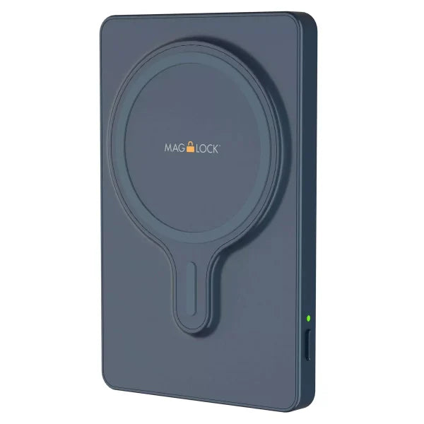 myCharge Maglock 3k 3000mAh/12W Wireless Charger + USB-C Power Bank - Blue image 0