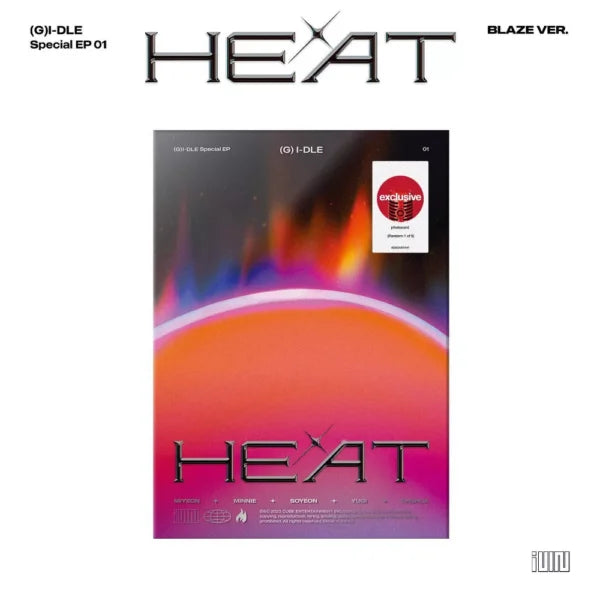 (G)I-DLE - HEAT (Target Exclusive, CD) (BLAZE VER.) image 0