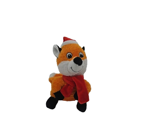 Holiday Dog Toy Plush Fox image 0