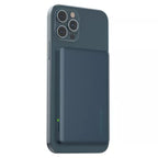 myCharge Maglock 3k 3000mAh/12W Wireless Charger + USB-C Power Bank - Blue image 1