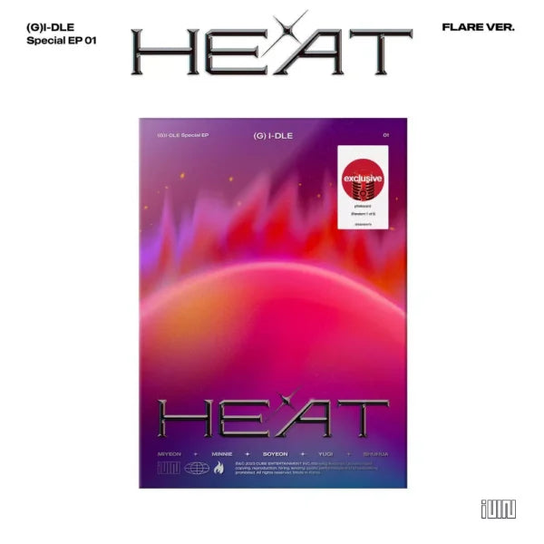 (G)I-DLE - HEAT (Target Exclusive, CD) (FLARE VER.) image 0