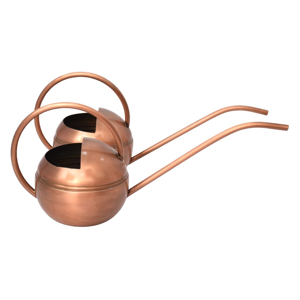 Better Homes &amp; Gardens 2 Count Metal Watering Cans Copper finish, 7.25 inch image 0