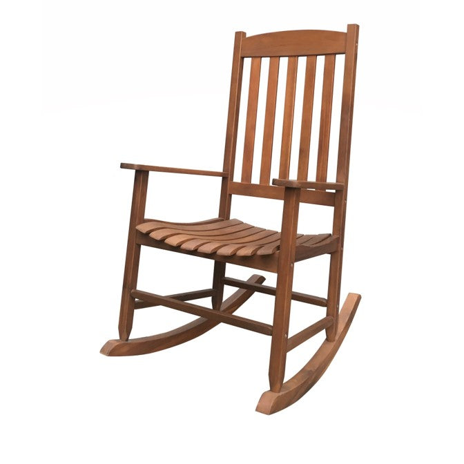 Outdoor Wood Porch Rocking Chair, Weather Resistant Finish image 0