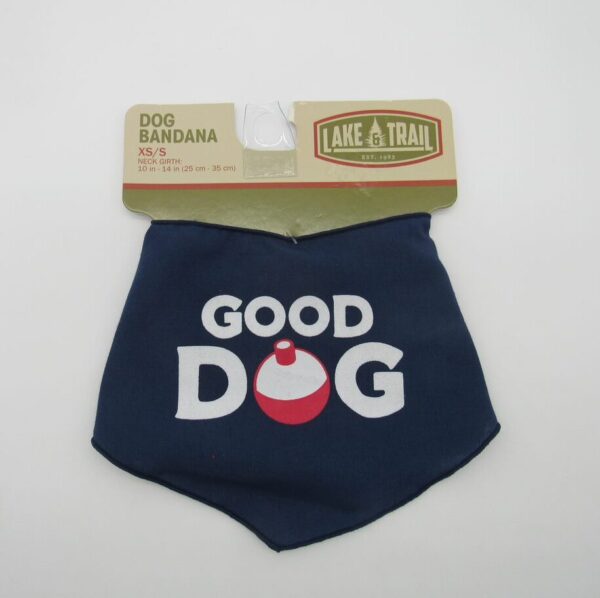 Lake & Trail Dog Bandana XS/S (10-14") - Good Dog Blue image 0