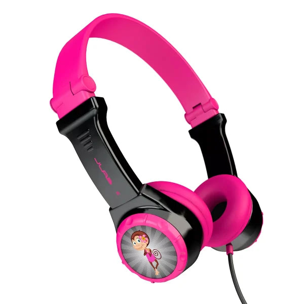JLab JBuddies Wired Folding Kids Headphones - Pink (JK2-PNKRTL) image 0