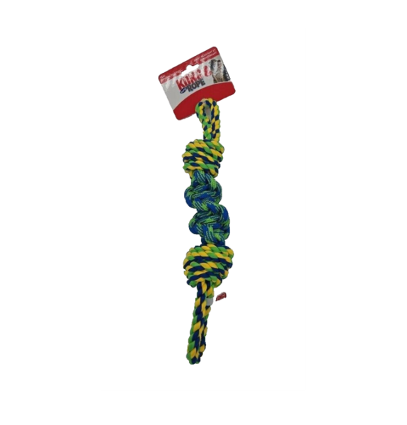 KONG Small Green Bunji Rope - Dog Toy image 0