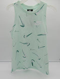 Nike Girls' Swoosh Terry Tank - Large - Bright Green image 0